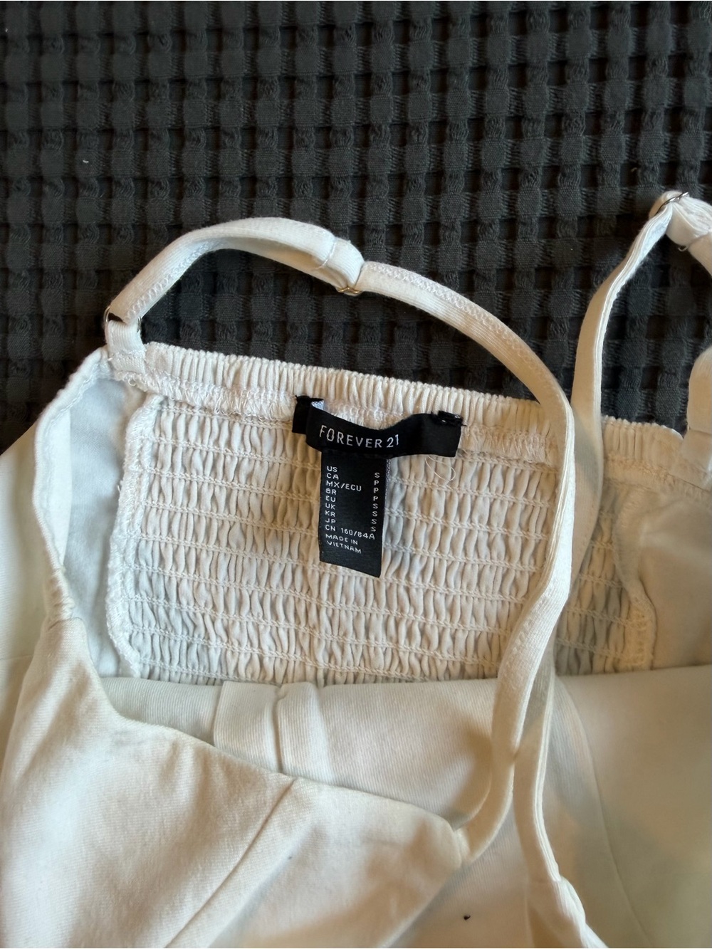 Forever 21 Cream Ruffle-Hem Button Front Cami - Picture 2 of 2